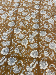 Indian Block Print, indian cotton, Hand stamped printing, by the yard, Indian Fabric, Peace Block Print Fabric, sewing and quilting fabric 2 - Rohiyaan